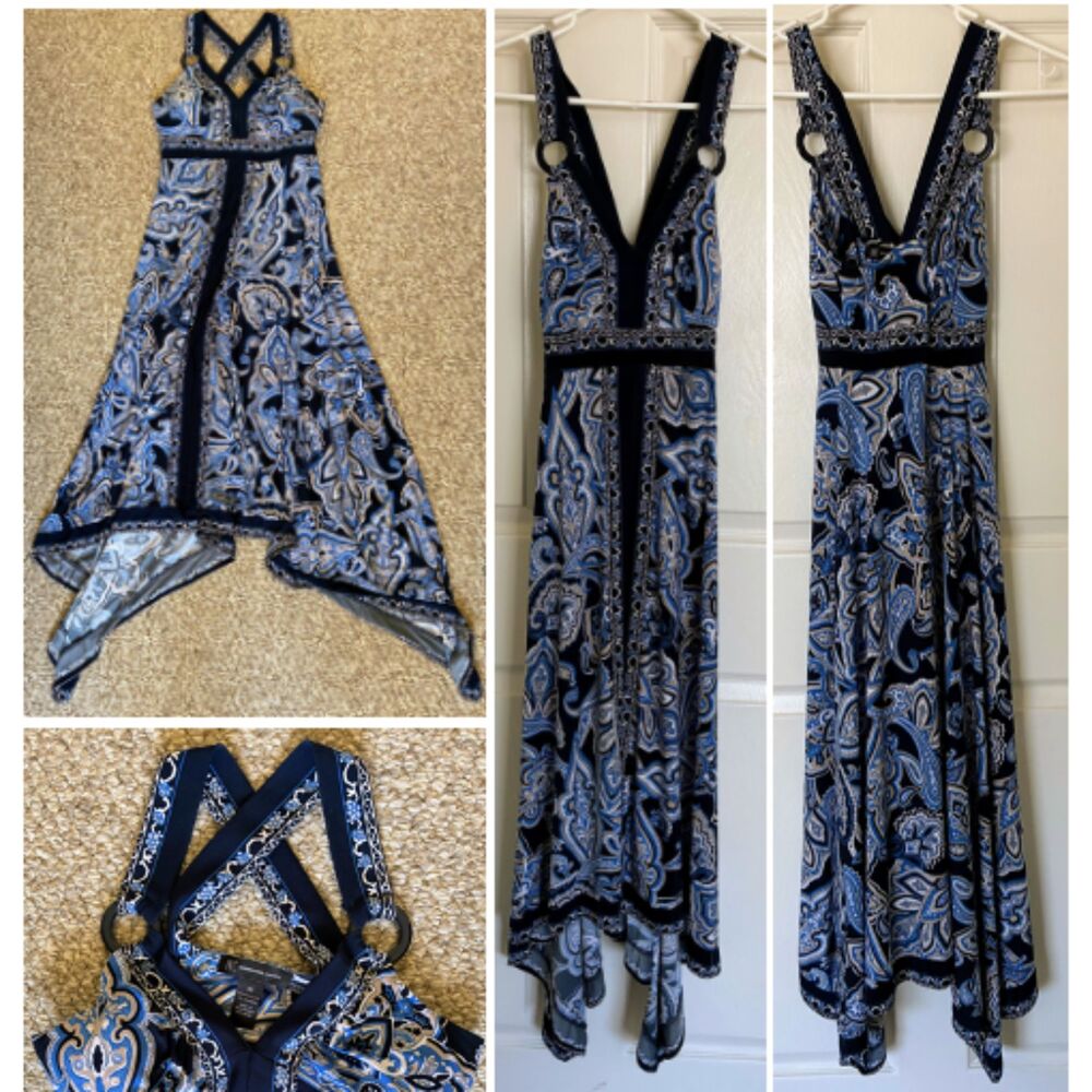 Blue Print Maxi Dress by INC